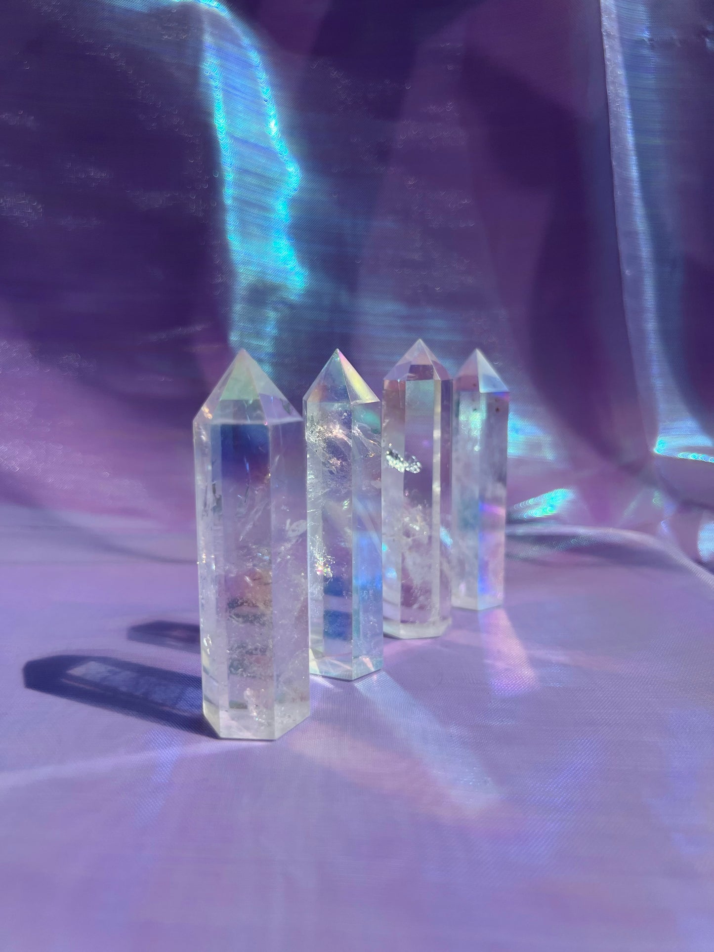 RAINBOW ANGEL AURA QUARTZ CRYSTAL POINT