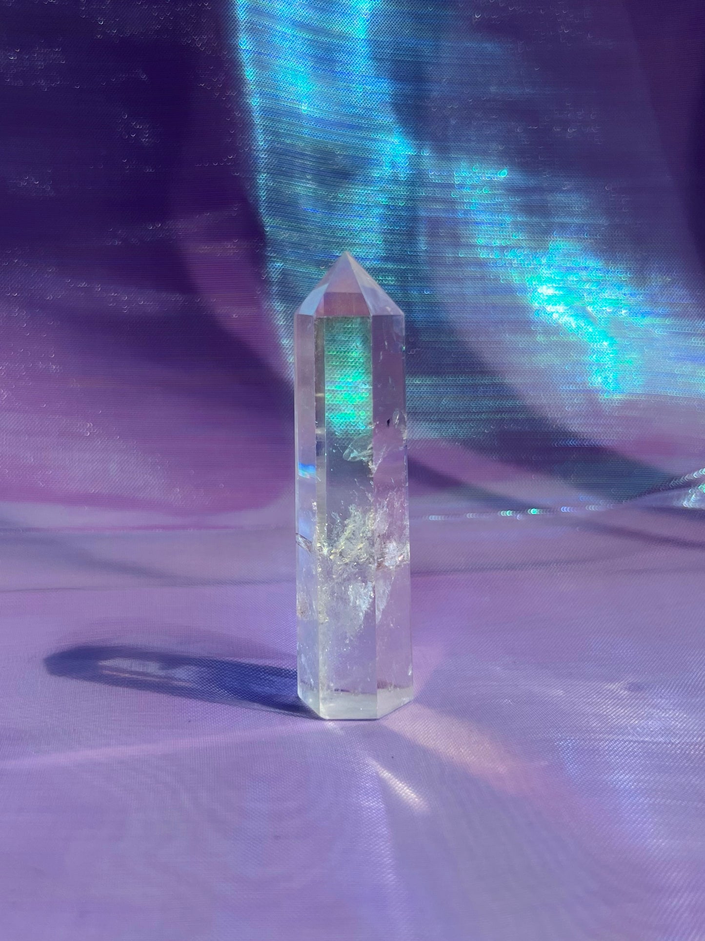 RAINBOW ANGEL AURA QUARTZ CRYSTAL POINT