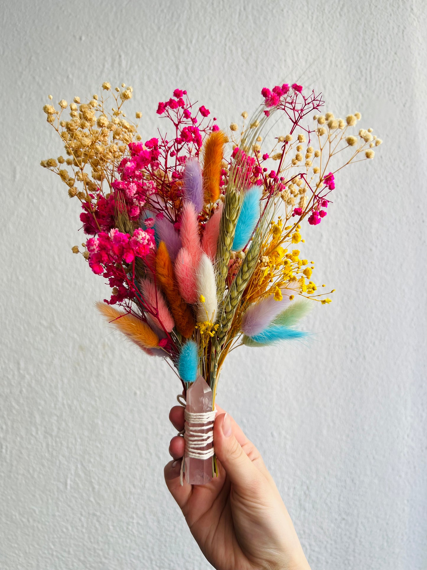 LARGE ROSE QUARTZ CRYSTAL FLOWER BOUQUETS