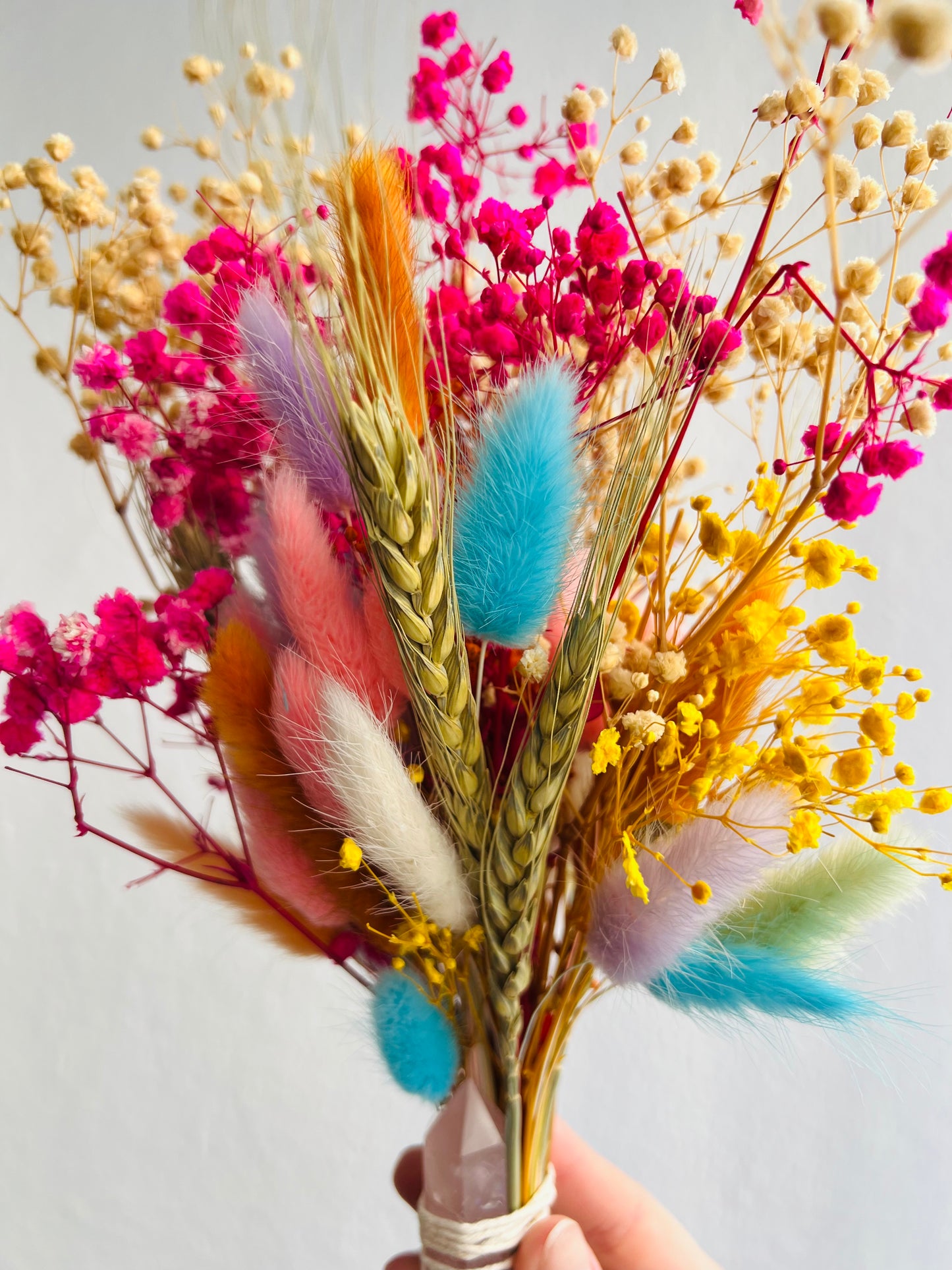 LARGE ROSE QUARTZ CRYSTAL FLOWER BOUQUETS