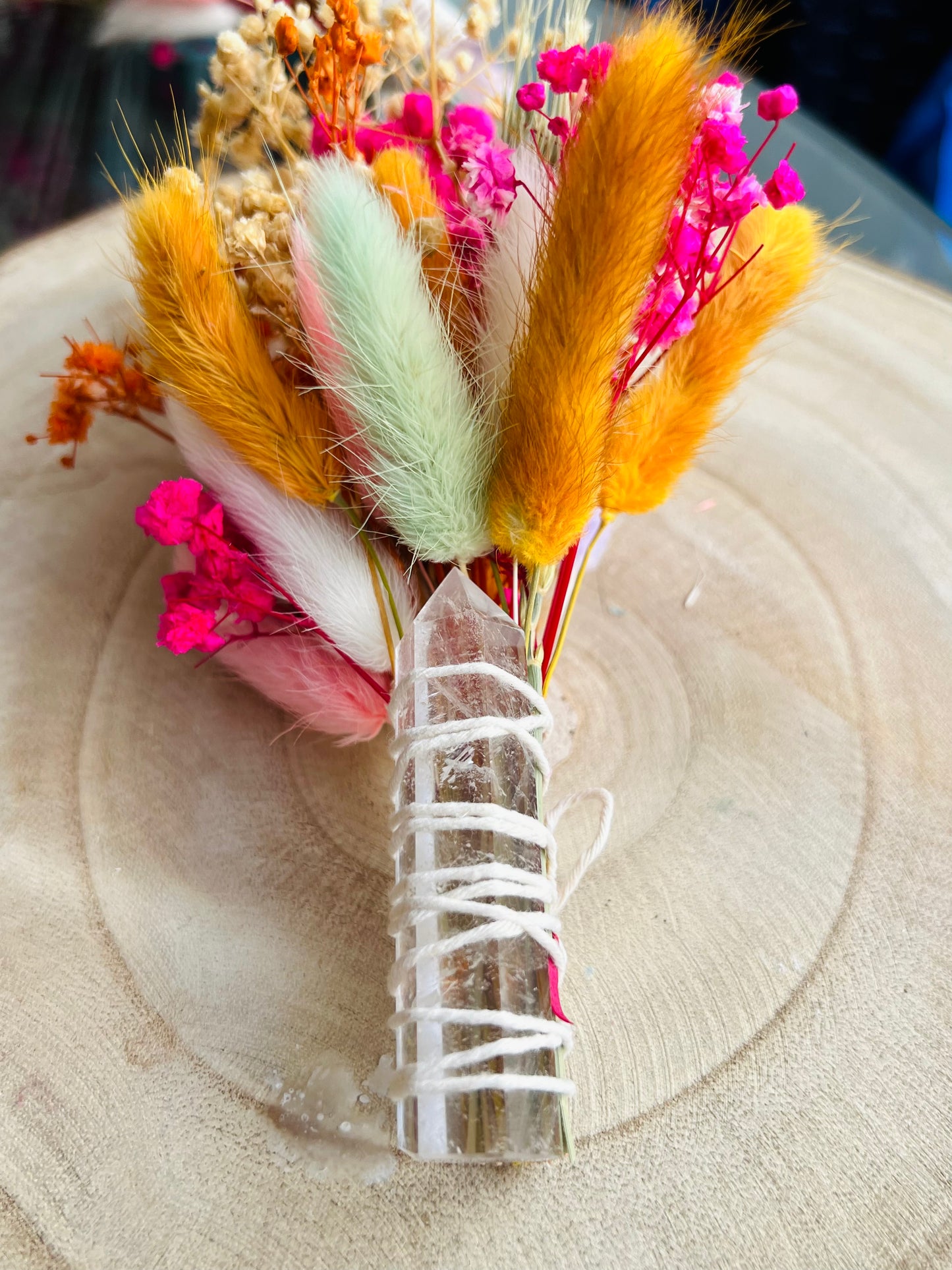 CLEAR QUARTZ CRYSTAL FLOWER BOUQUETS