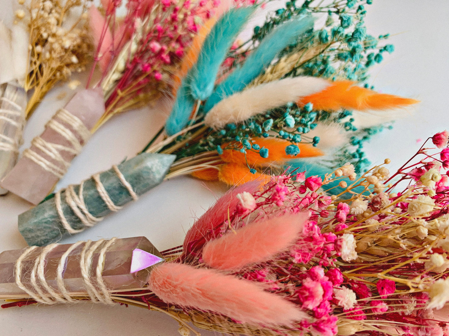 AMAZONITE CRYSTAL FLOWER BOUQUETS