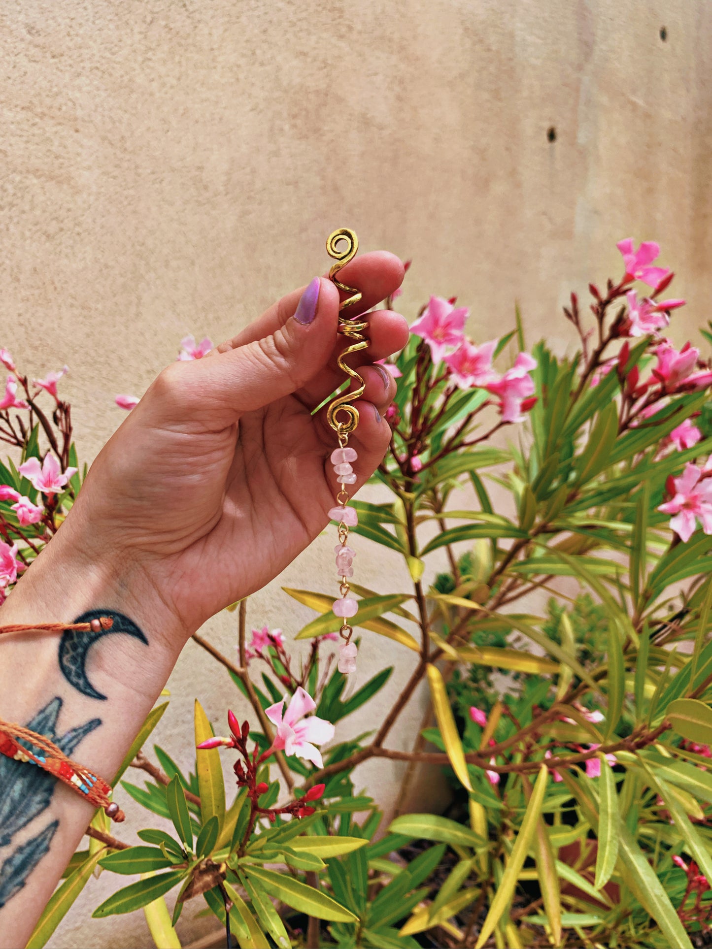 SPIRAL CRYSTAL HAIR CHARMS