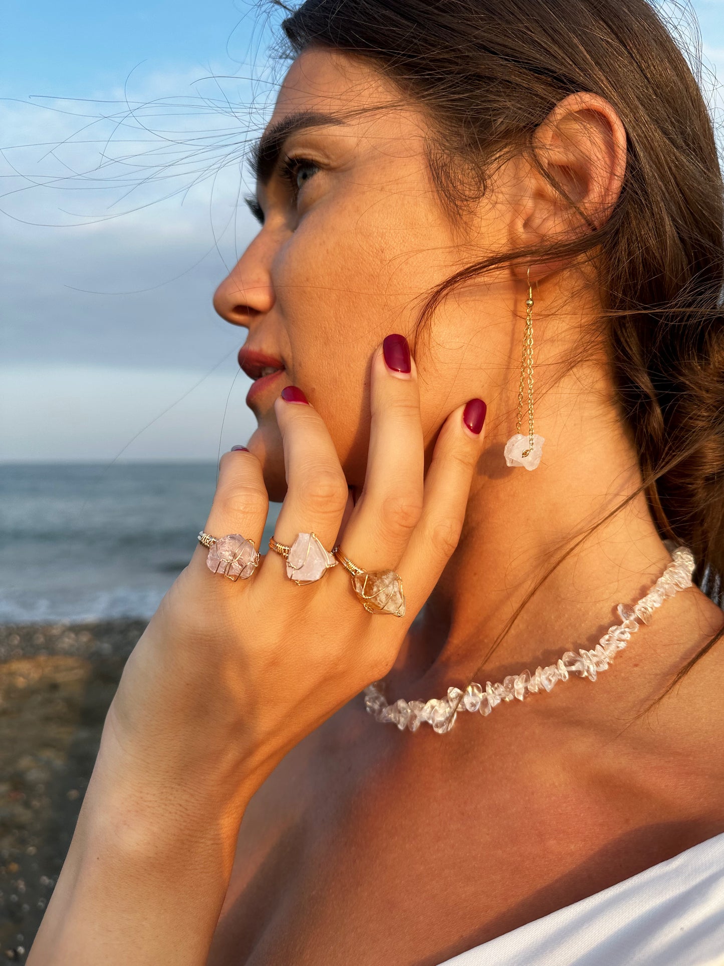 RAW CRYSTAL RINGS