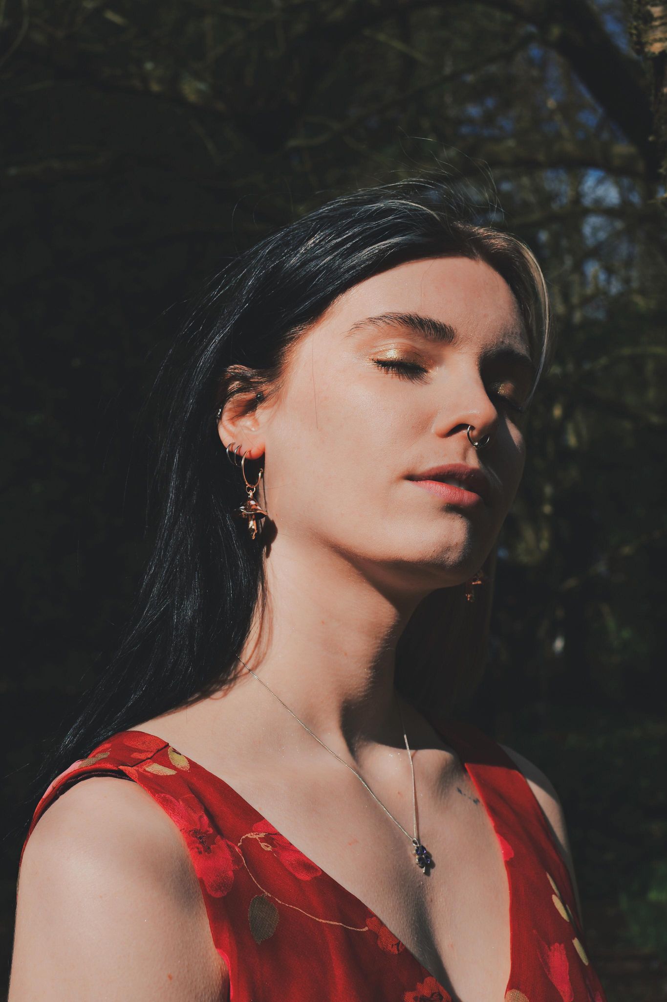 GOLD MUSHROOM EARRINGS