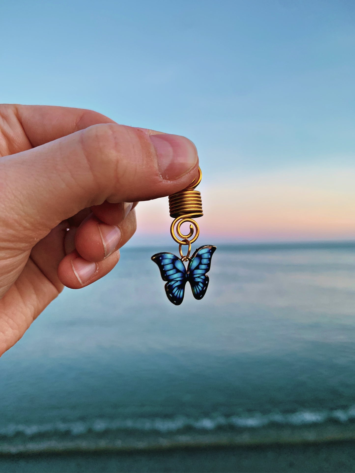 SPIRAL BUTTERFLY HAIR CHARMS