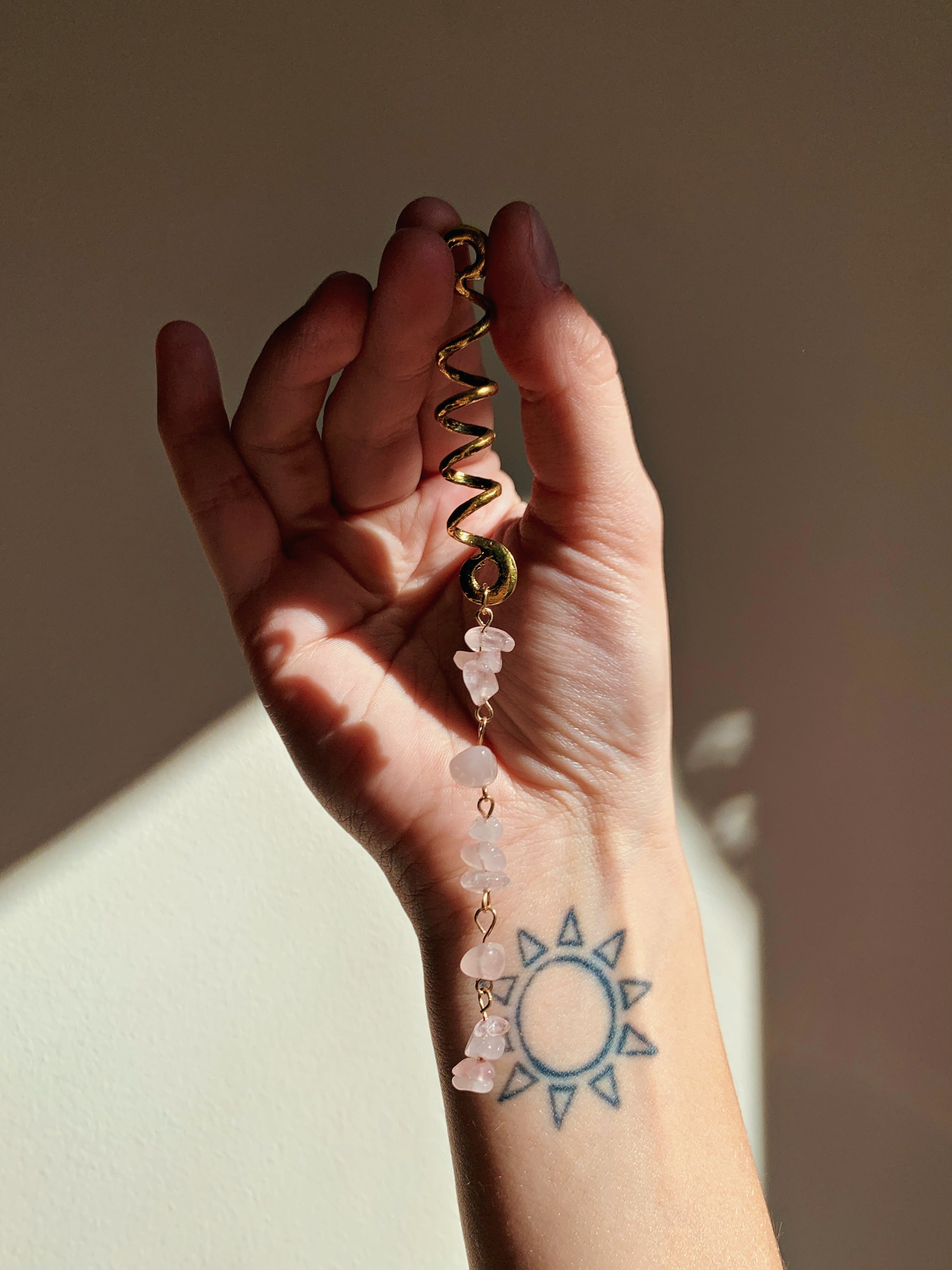 SPIRAL CRYSTAL CHARMS FOR HAIR