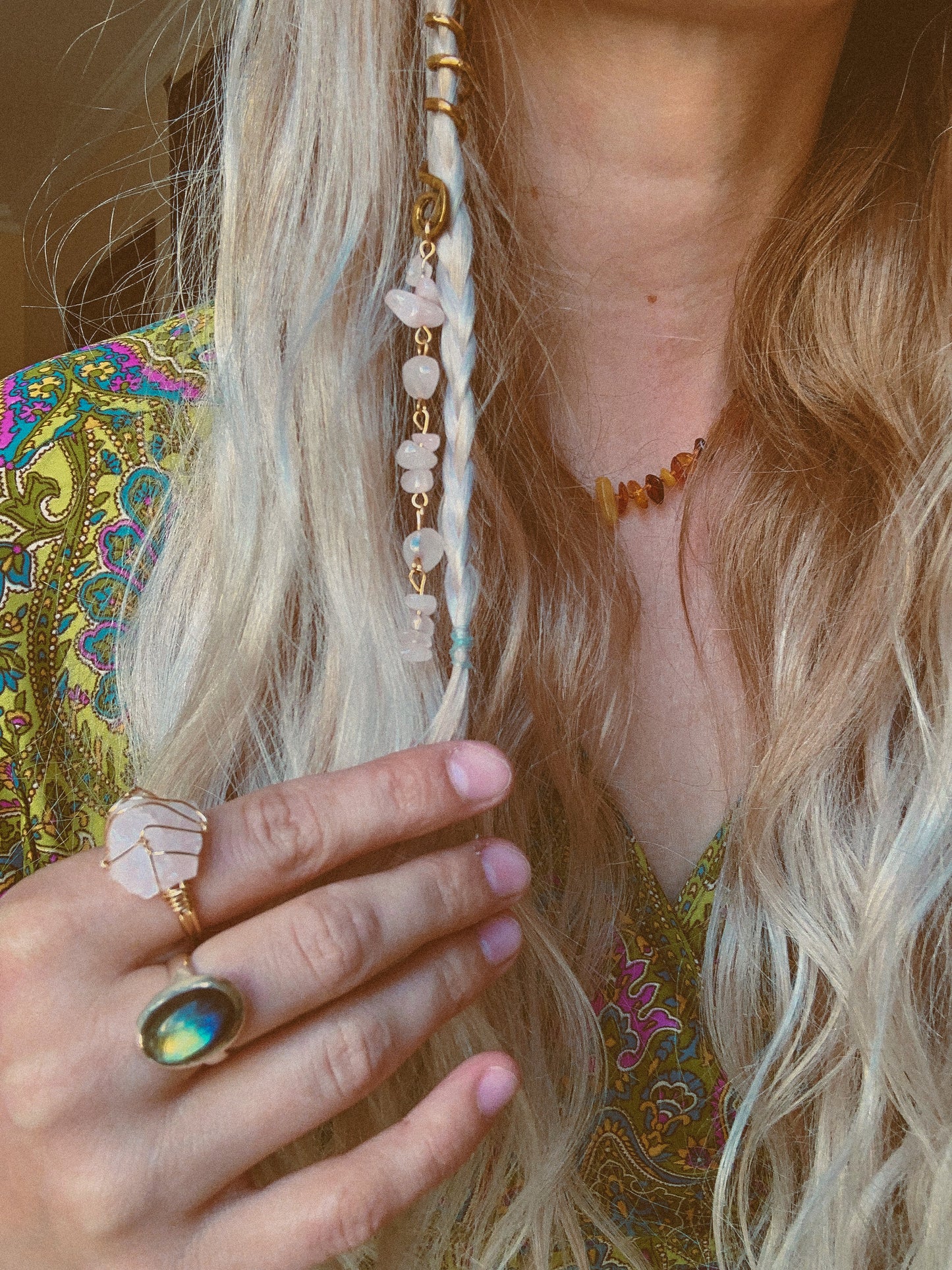 SPIRAL CRYSTAL CHARMS FOR HAIR