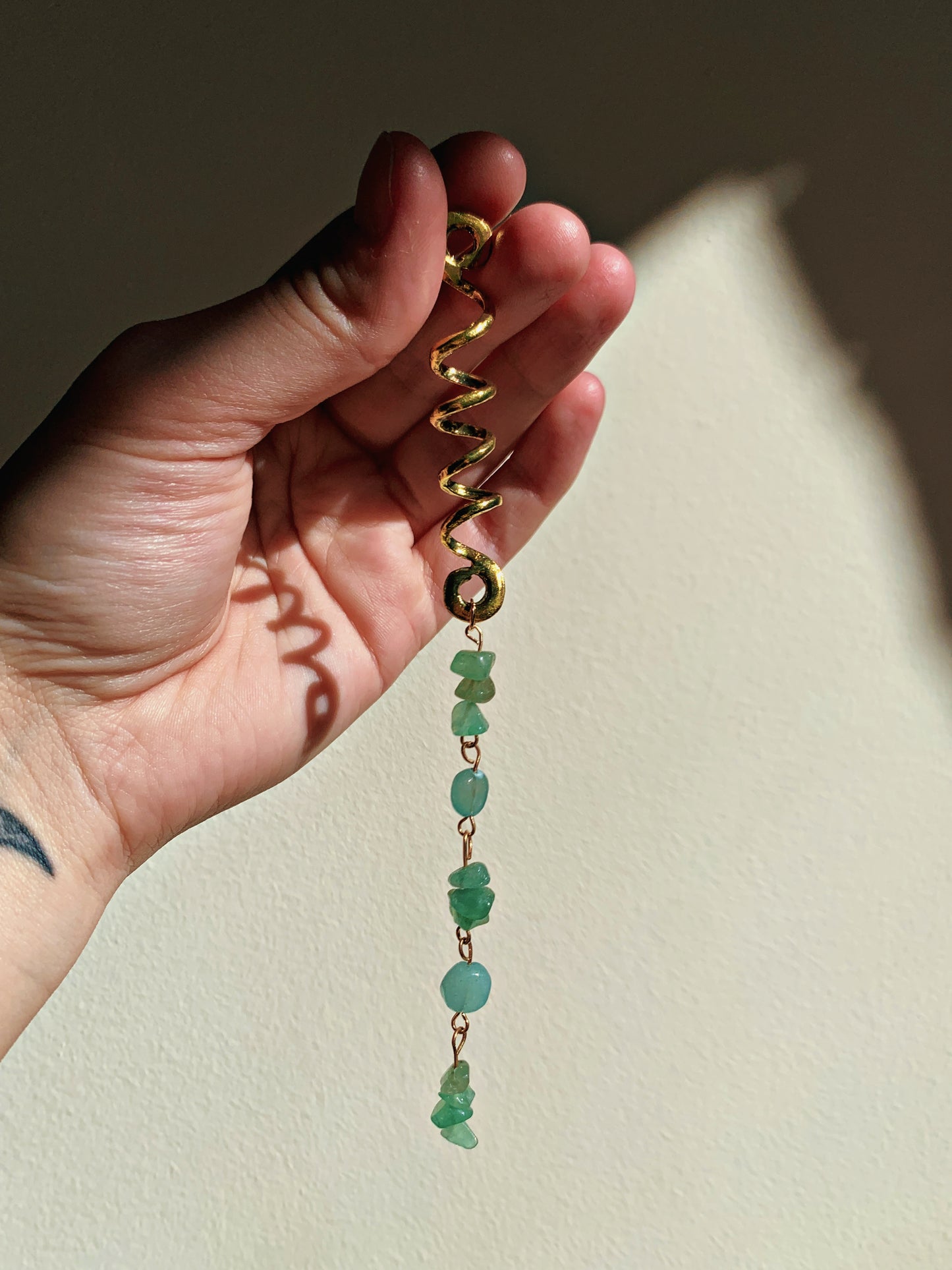 SPIRAL CRYSTAL CHARMS FOR HAIR