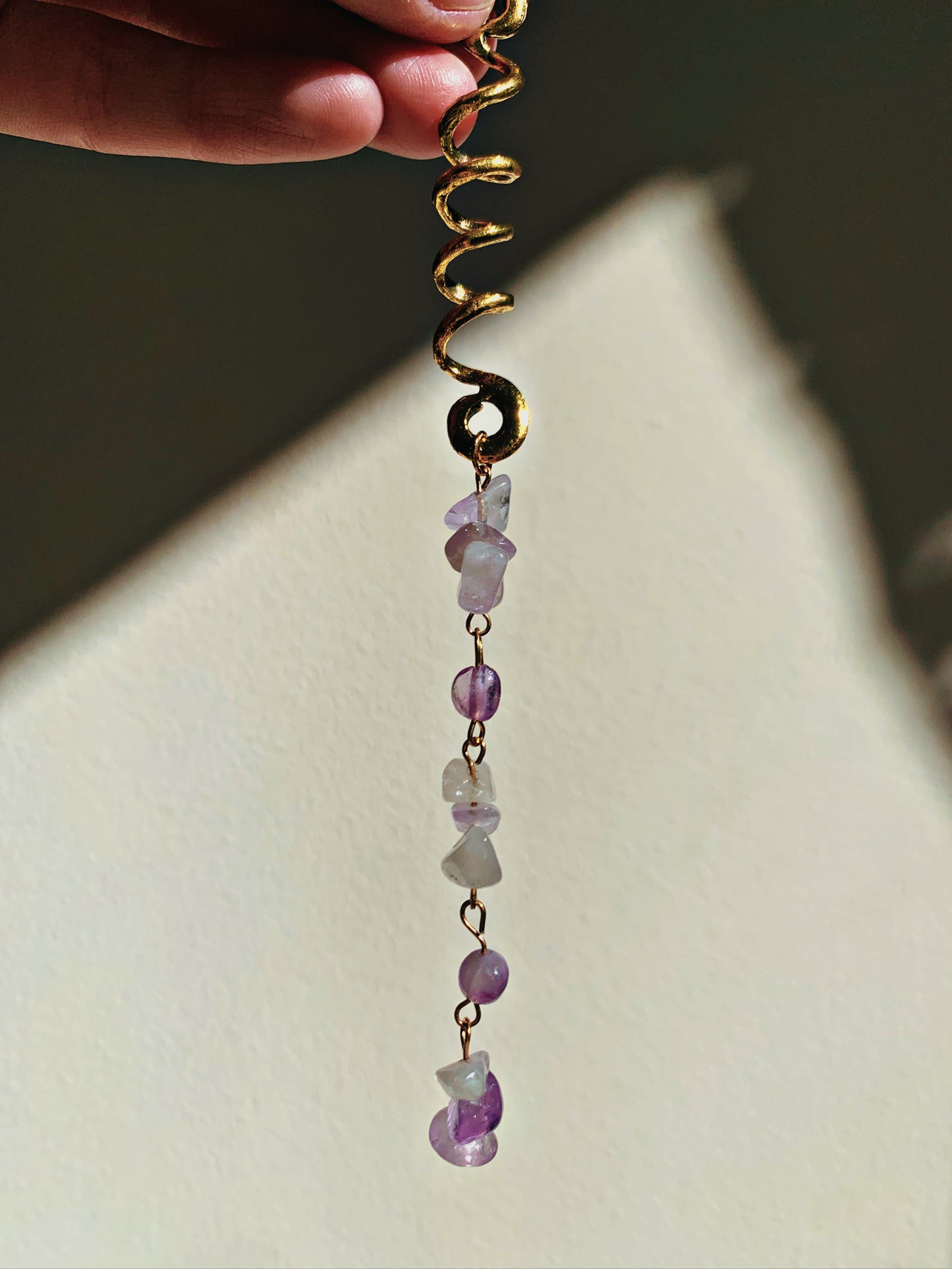 SPIRAL CRYSTAL CHARMS FOR HAIR