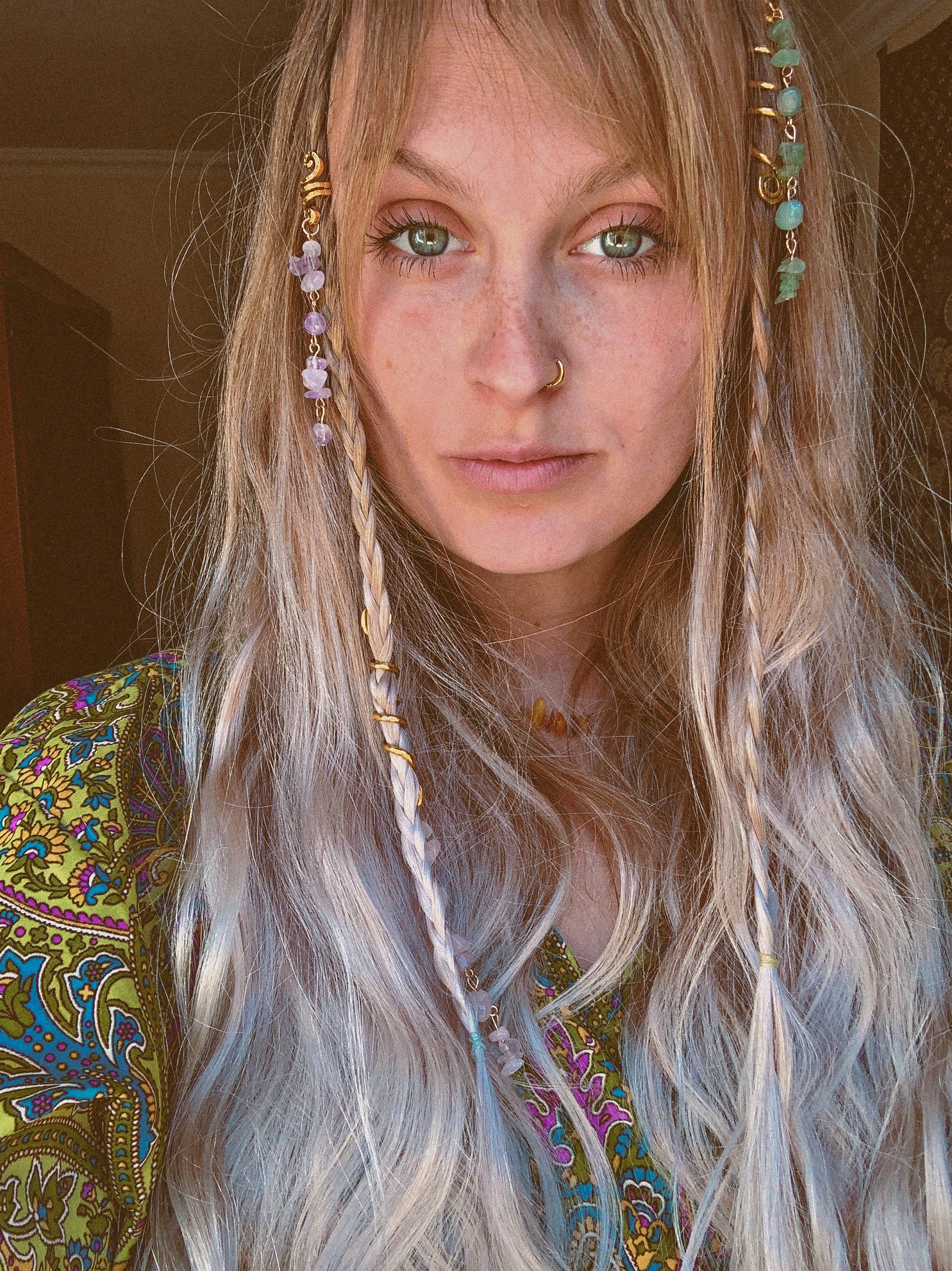 SPIRAL CRYSTAL CHARMS FOR HAIR