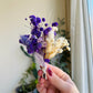 MINI PURPLE WEDDING BOUTONNIERE