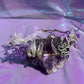 FOREST FAIRY TIARA PURPLE WITH CLEAR QUARTZ CRYSTALS