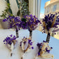 MINI PURPLE WEDDING BOUTONNIERE