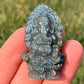 LABRADORITE CARVED GANESHA CRYSTAL