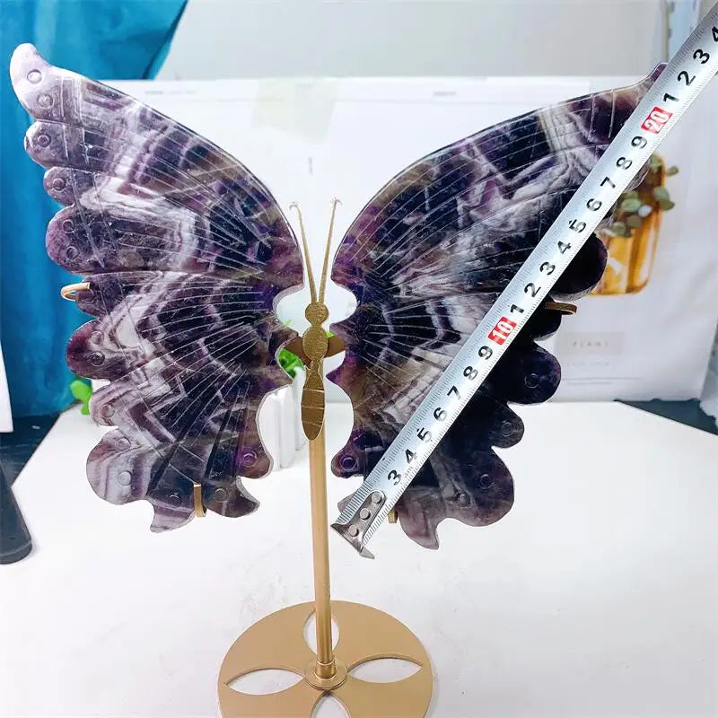 AMETHYST BUTTERFLY WING CARVING