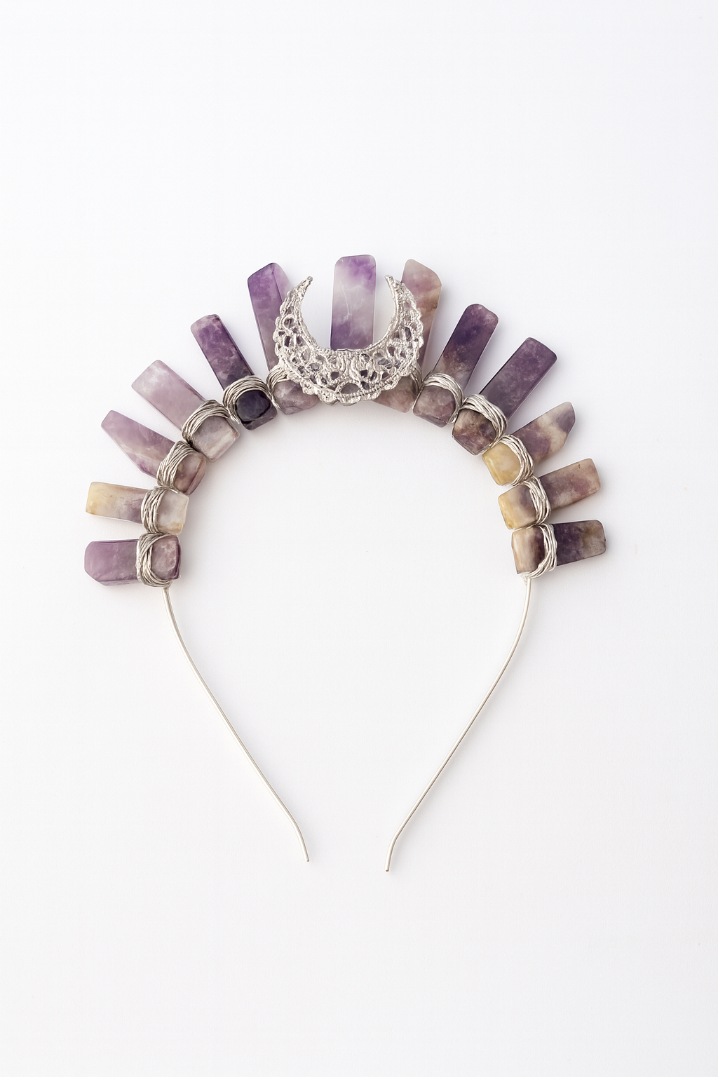 AMETHYST MOON GODDESS CRYSTAL CROWN