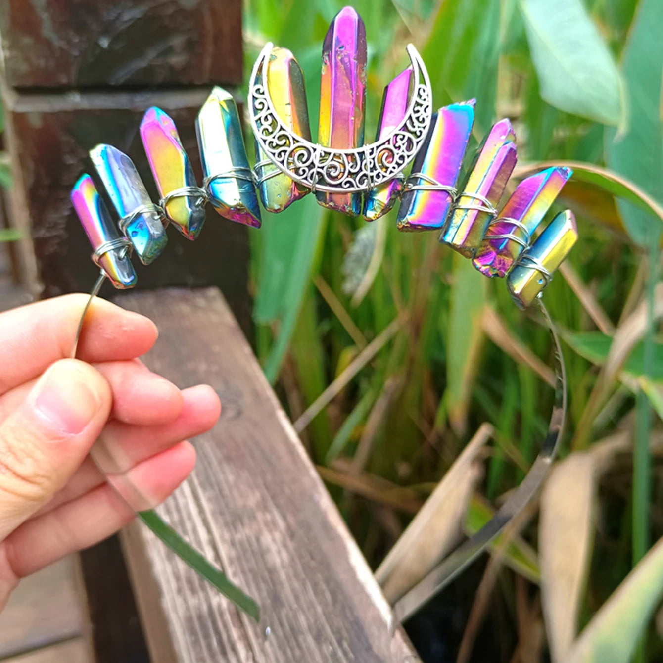 ANGEL AURA CRYSTAL GODDESS CROWNS