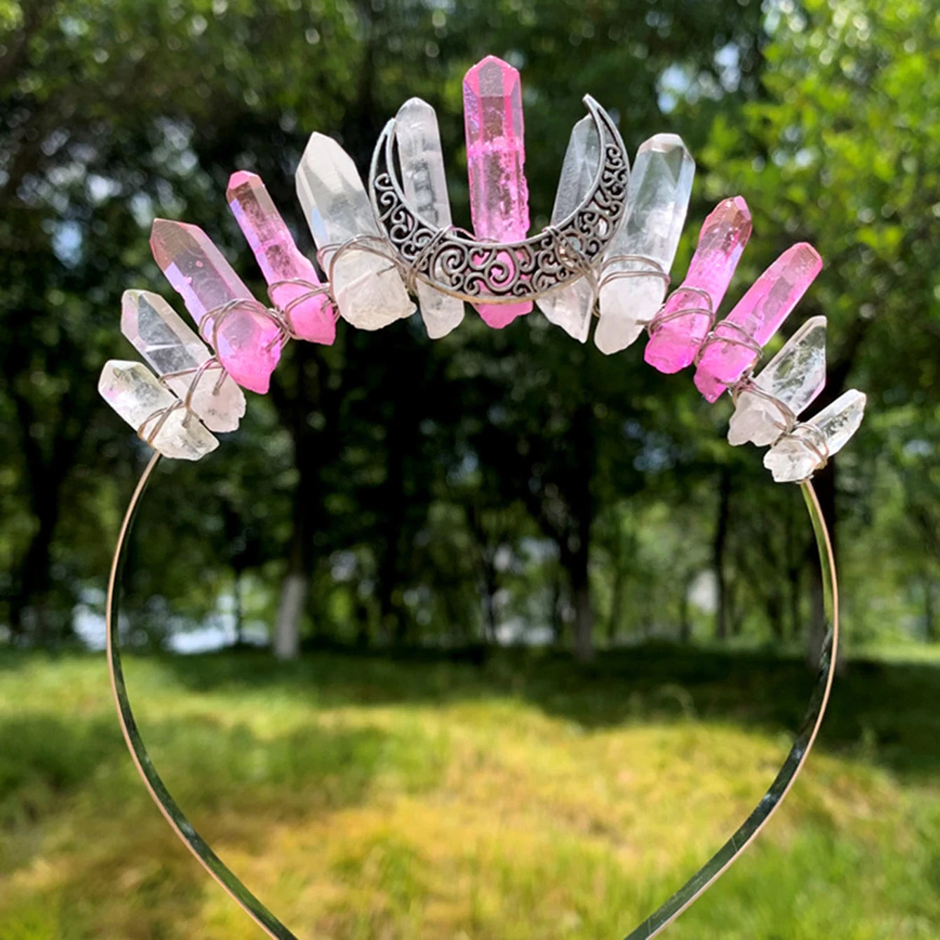 ANGEL AURA CRYSTAL GODDESS CROWNS