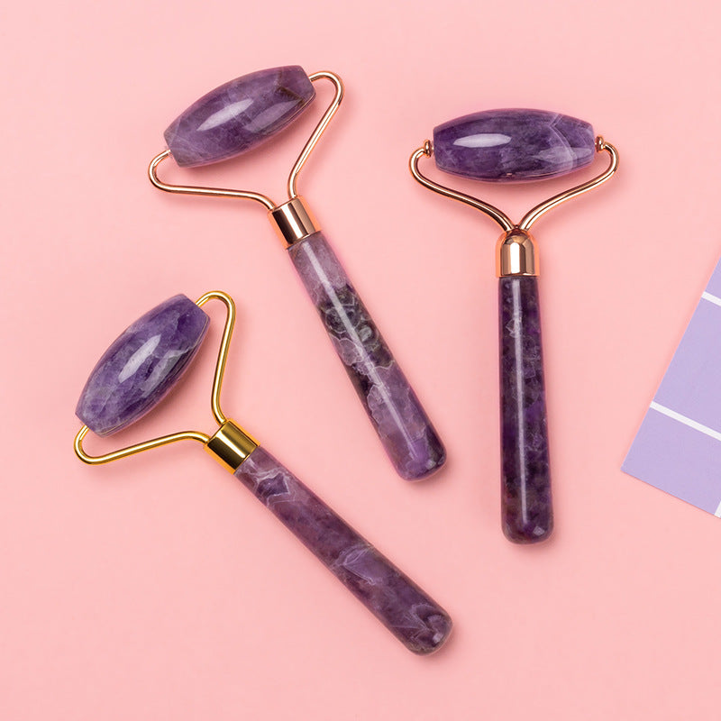 Amethyst Facial Roller For Lymphatic Drainage & Skincare