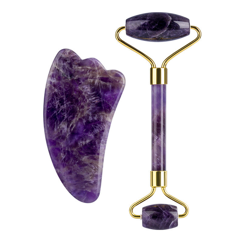 Amethyst Facial Roller For Lymphatic Drainage & Skincare