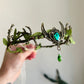 FOREST FAIRY TIARA GREEN WITH SPARKLY GEMS