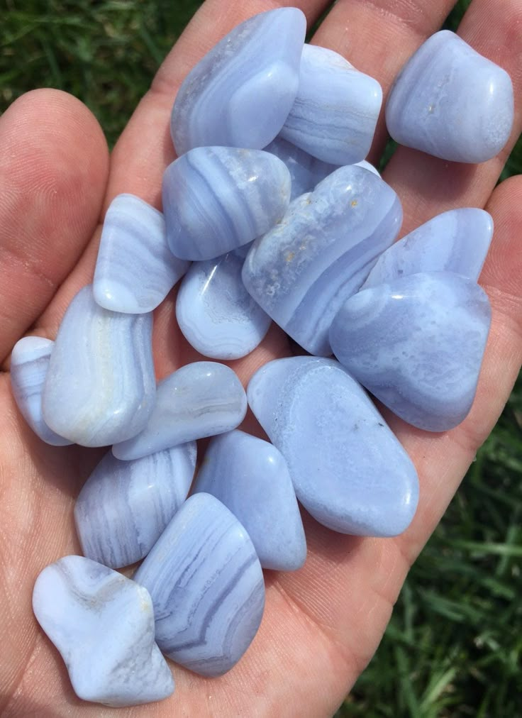 BLUE LACE AGATE CRYSTALS