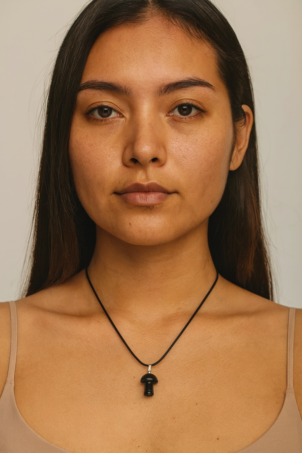 TIGERS EYE MUSHROOM NECKLACE