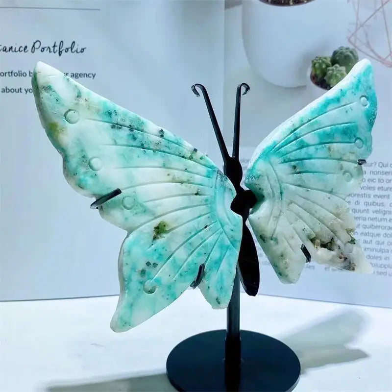 CHRYSOCOLLA BUTTERFLY CRYSTAL WINGS