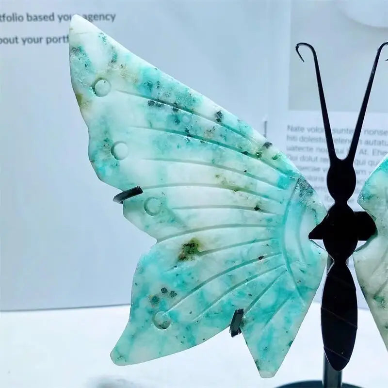 CHRYSOCOLLA BUTTERFLY CRYSTAL WINGS