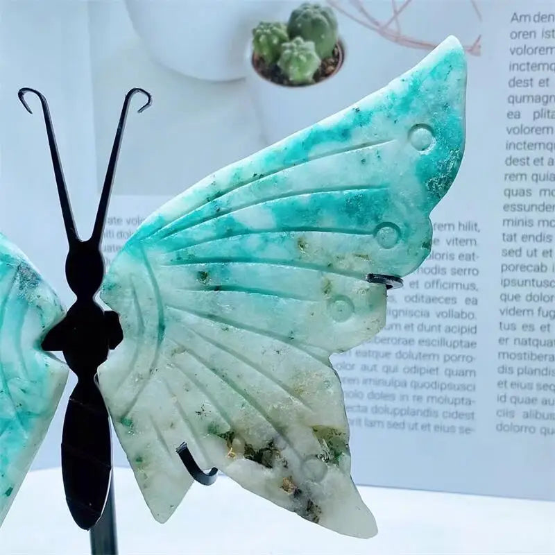 CHRYSOCOLLA BUTTERFLY CRYSTAL WINGS