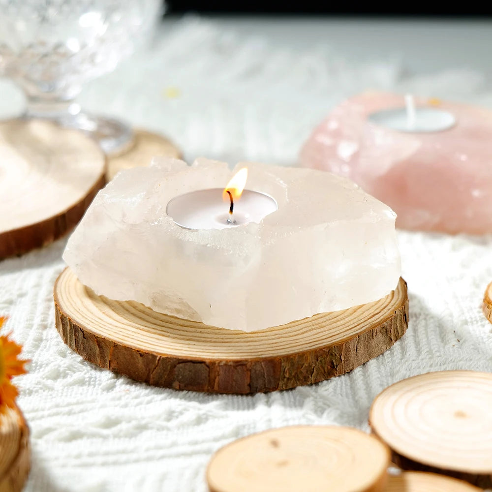 CRYSTAL CANDLE HOLDERS HOME DECOR