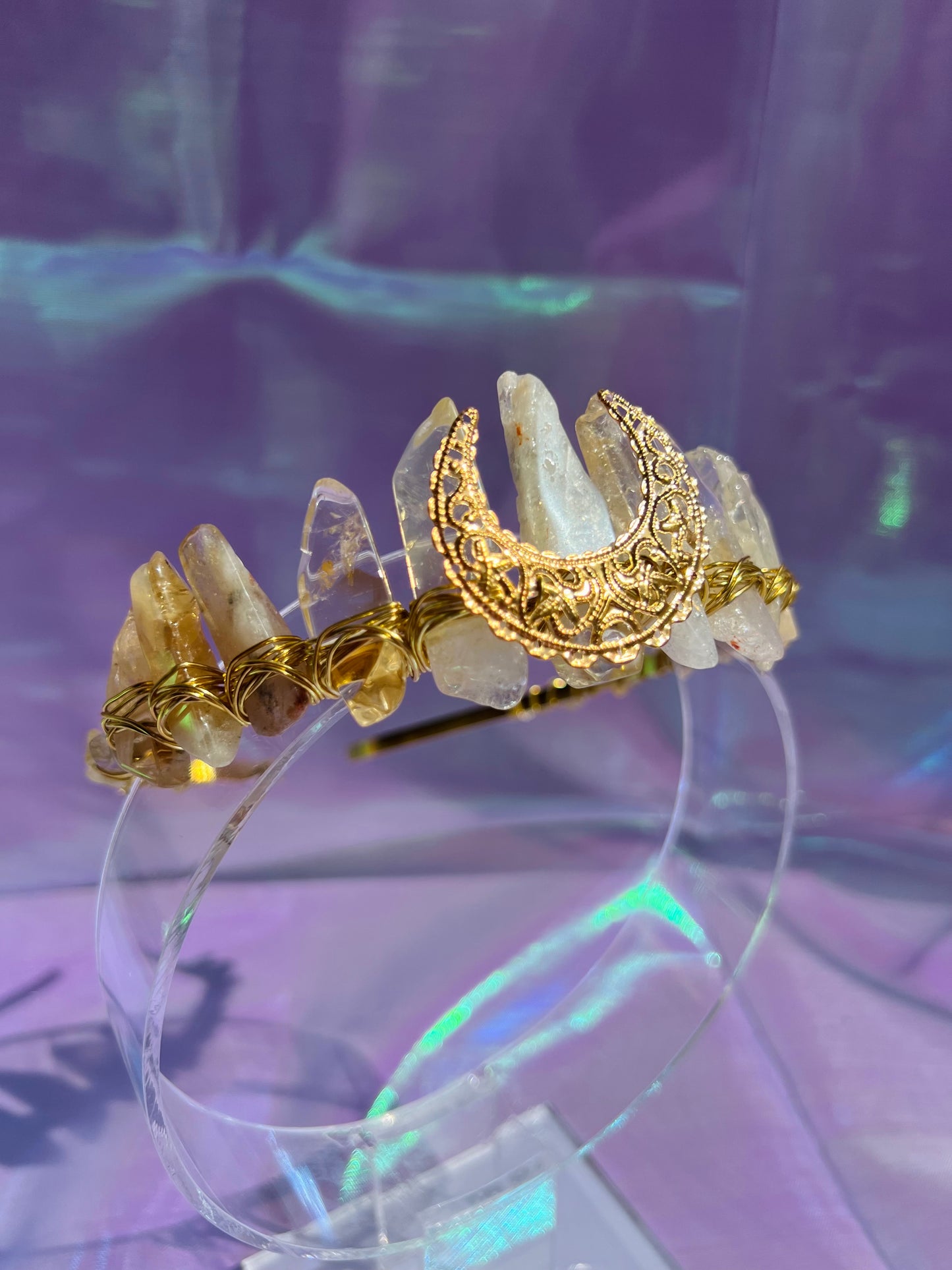 CITRINE CRYSTAL FAIRY CROWN