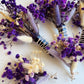 MINI PURPLE WEDDING BOUTONNIERE