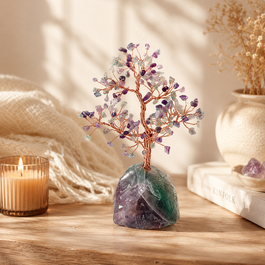 Natural Crystal Fortune Tree Ornament