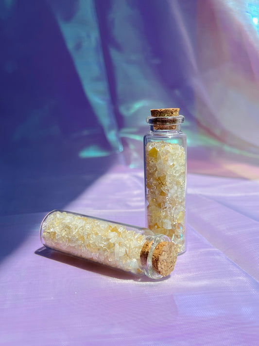 CITRINE MAGIC CRYSTAL WISH BOTTLE