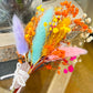 MINI ROSE QUARTZ COLORFUL WEDDING BOUTONNIERE