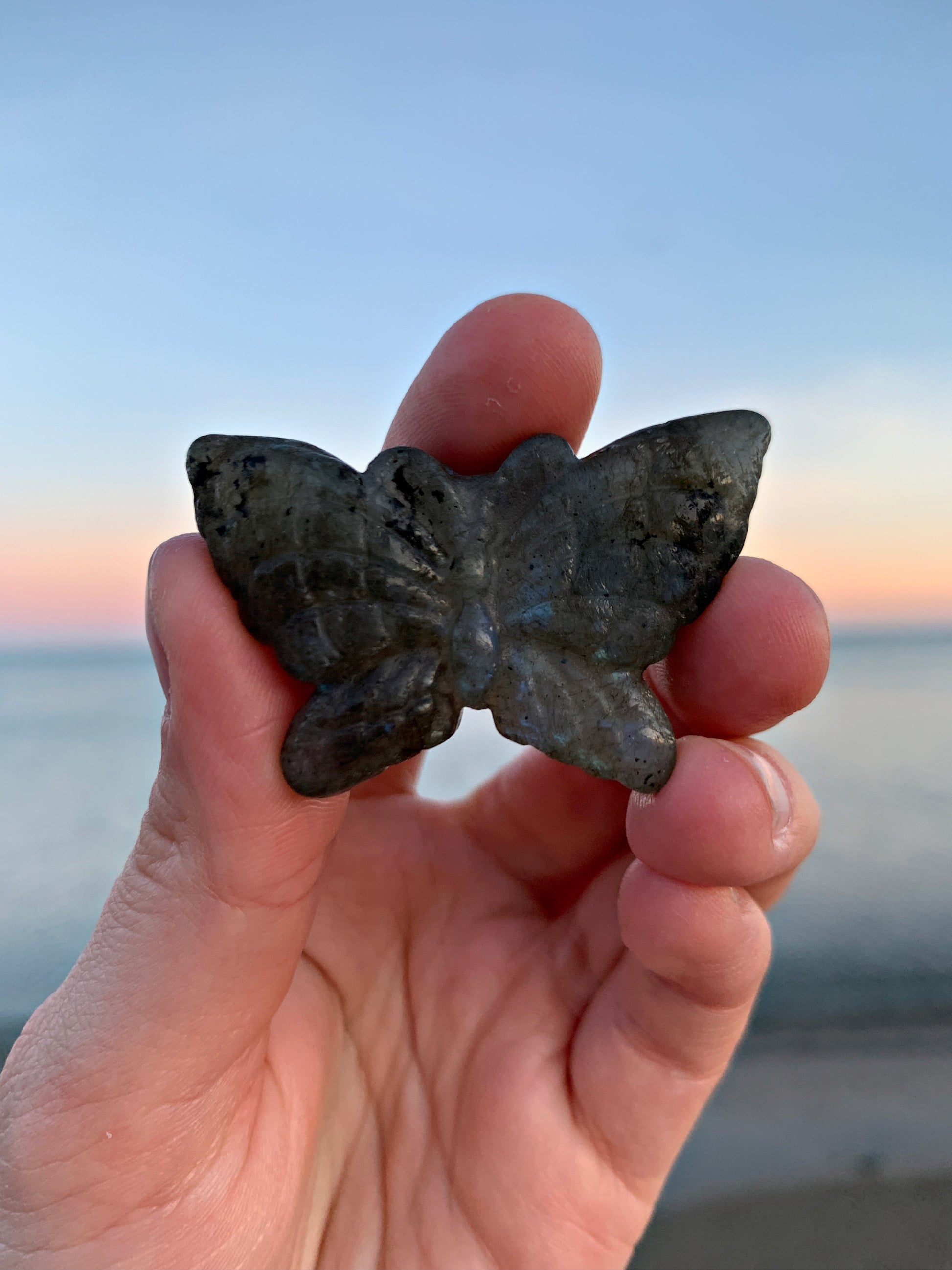 LABRADORITE CRYSTAL BUTTERFLY