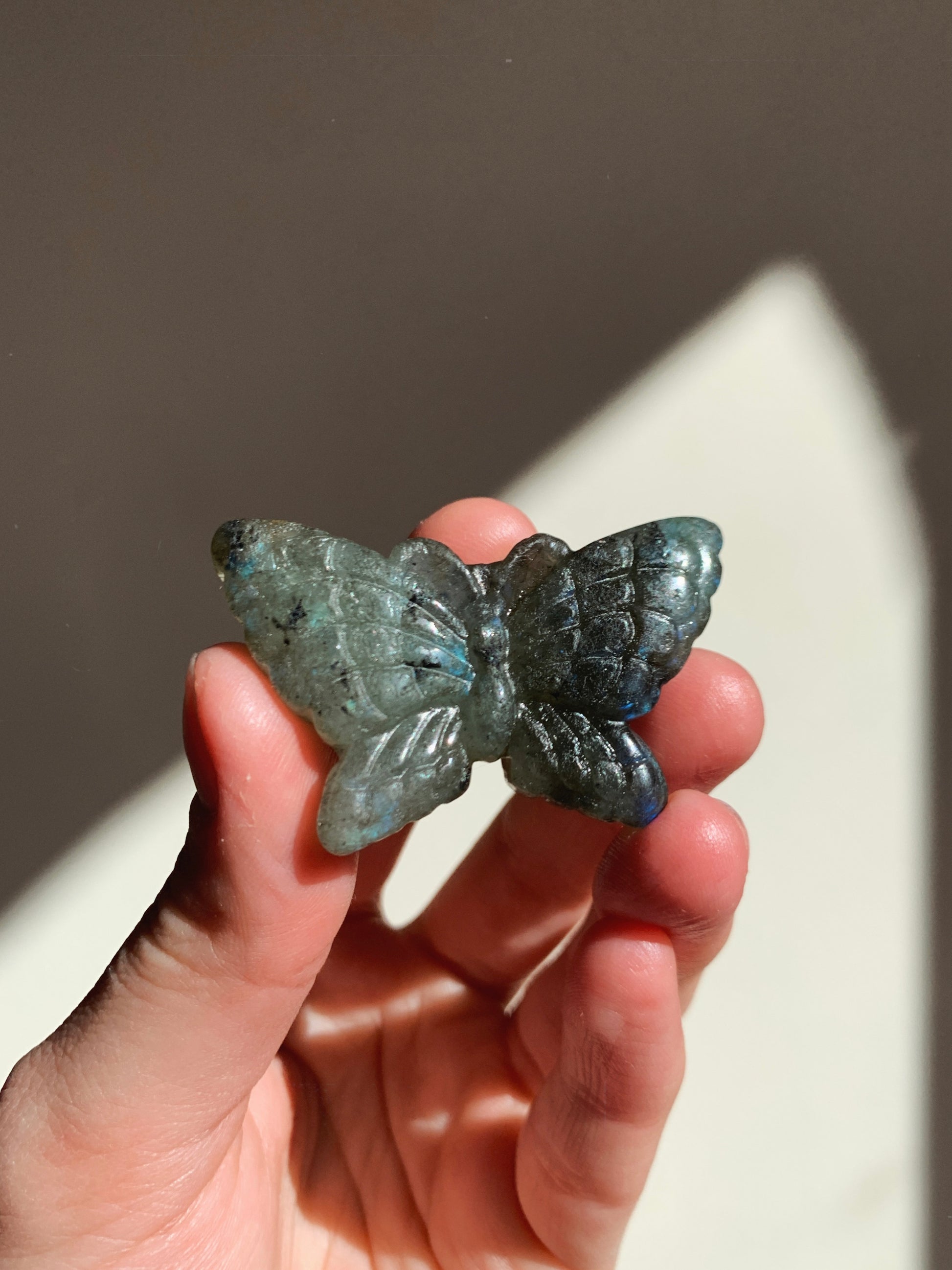 LABRADORITE CRYSTAL BUTTERFLY