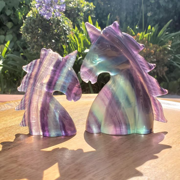 RAINBOW FLUORITE CRYSTAL UNICORN