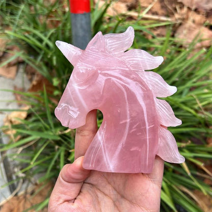 ROSE QUARTZ CRYSTAL UNICORN