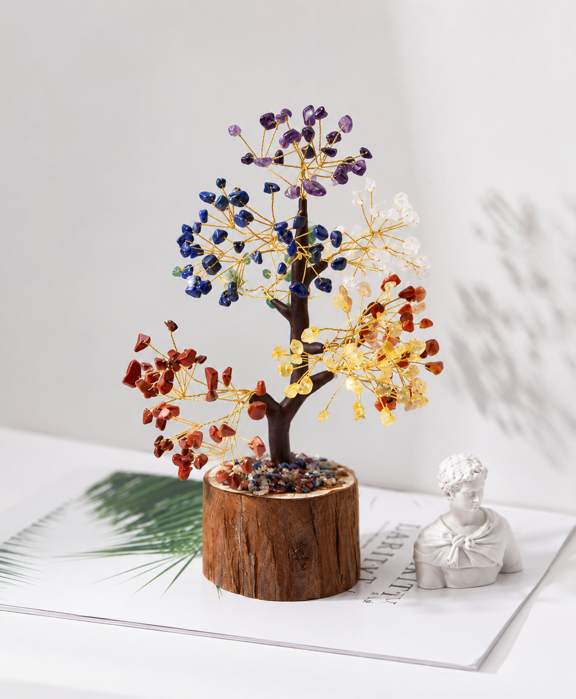 Crystal Tree Ornament Rainbow