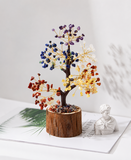Crystal Tree Ornament Rainbow