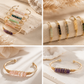 Wired Gold Crystal Bracelet