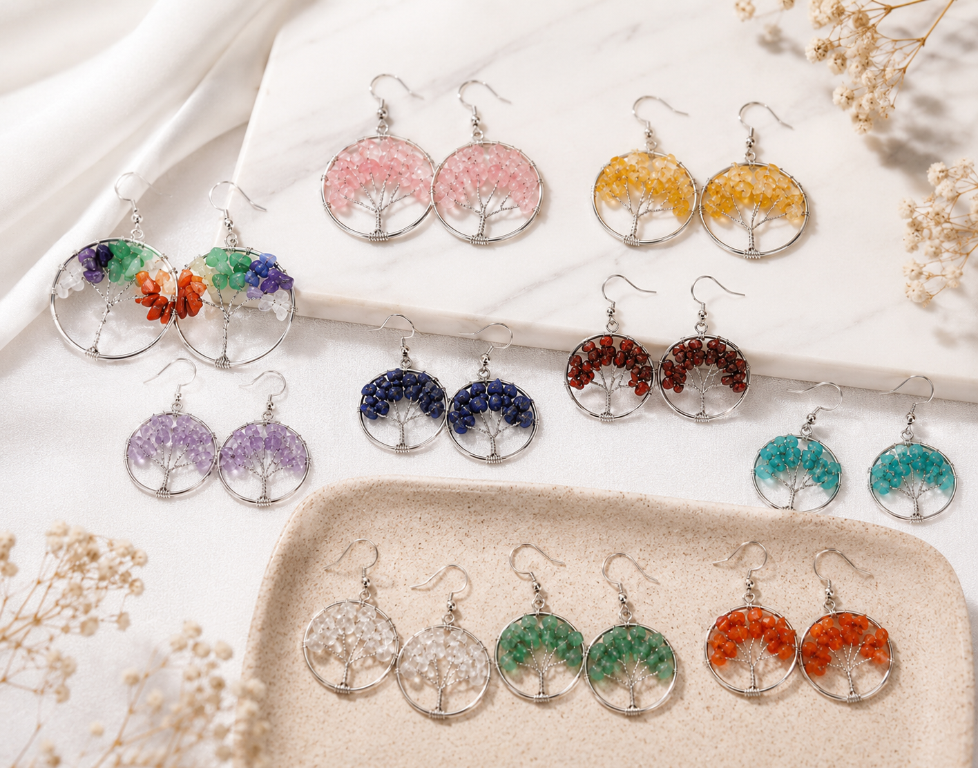 Wishing Tree Crystal Earrings
