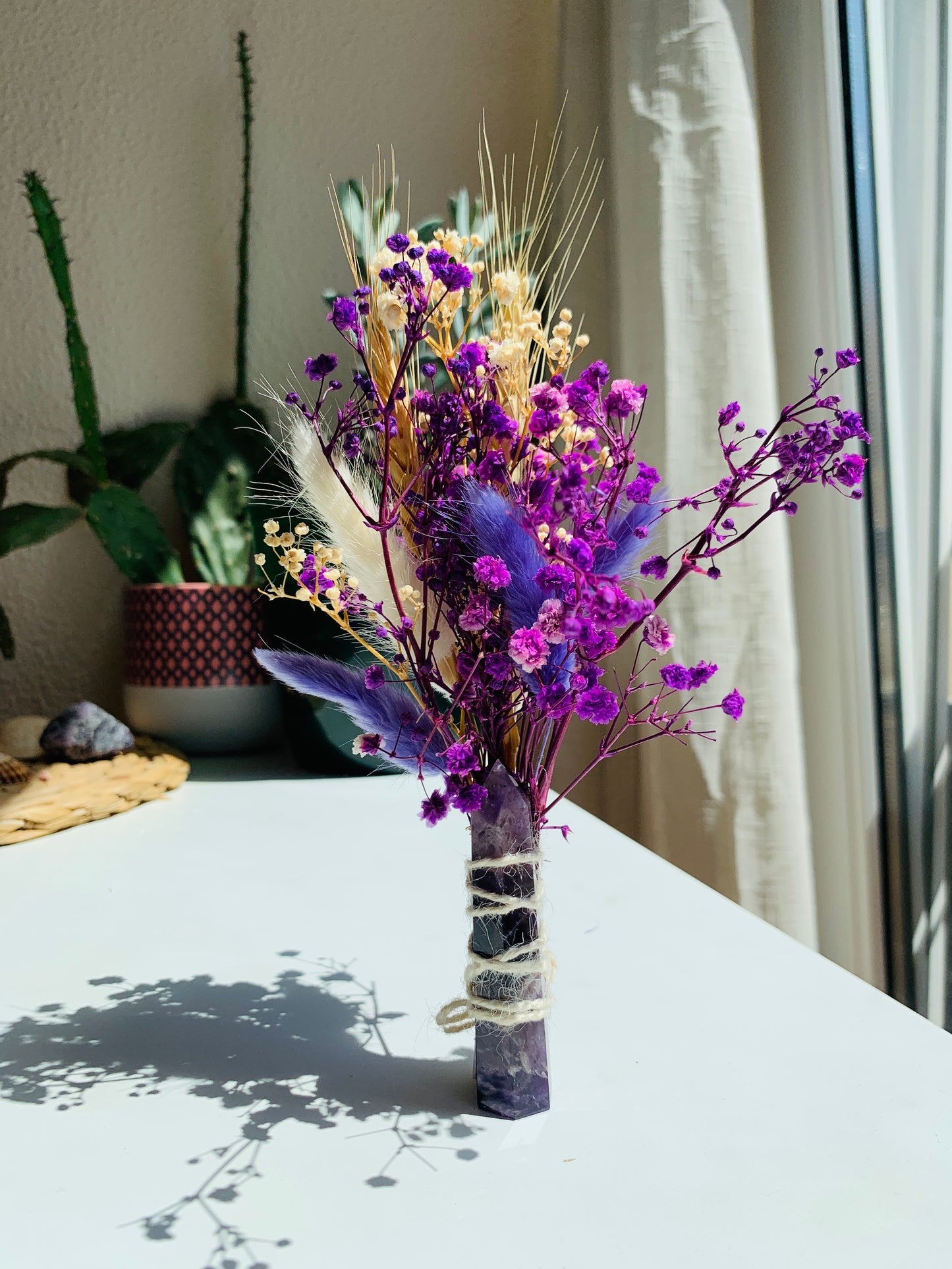 AMETHYST CRYSTAL FLOWER BOUQUETS