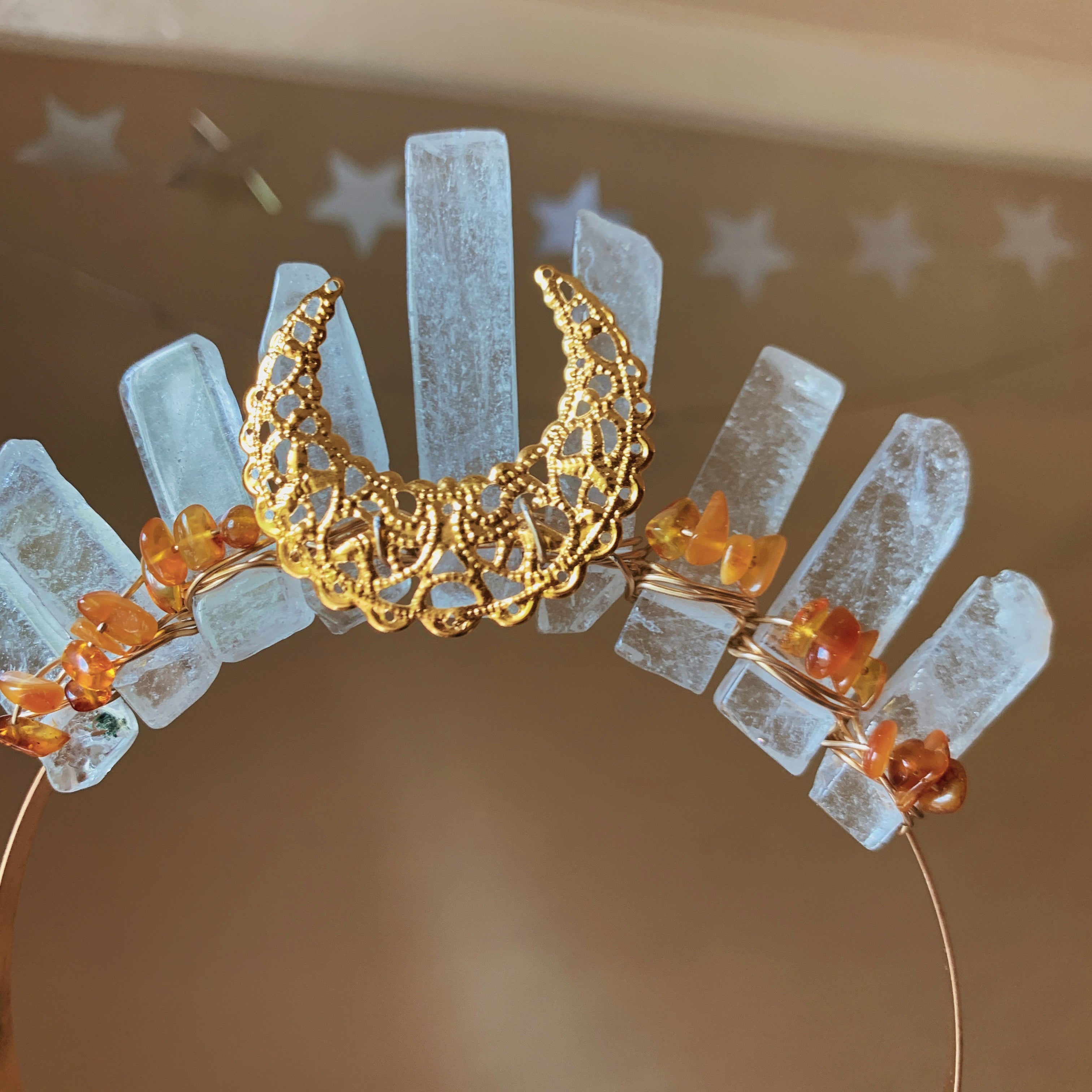 Discount Golden Goddess Crystal Crown