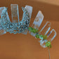 CLEAR QUARTZ & PERIDOT CROWN