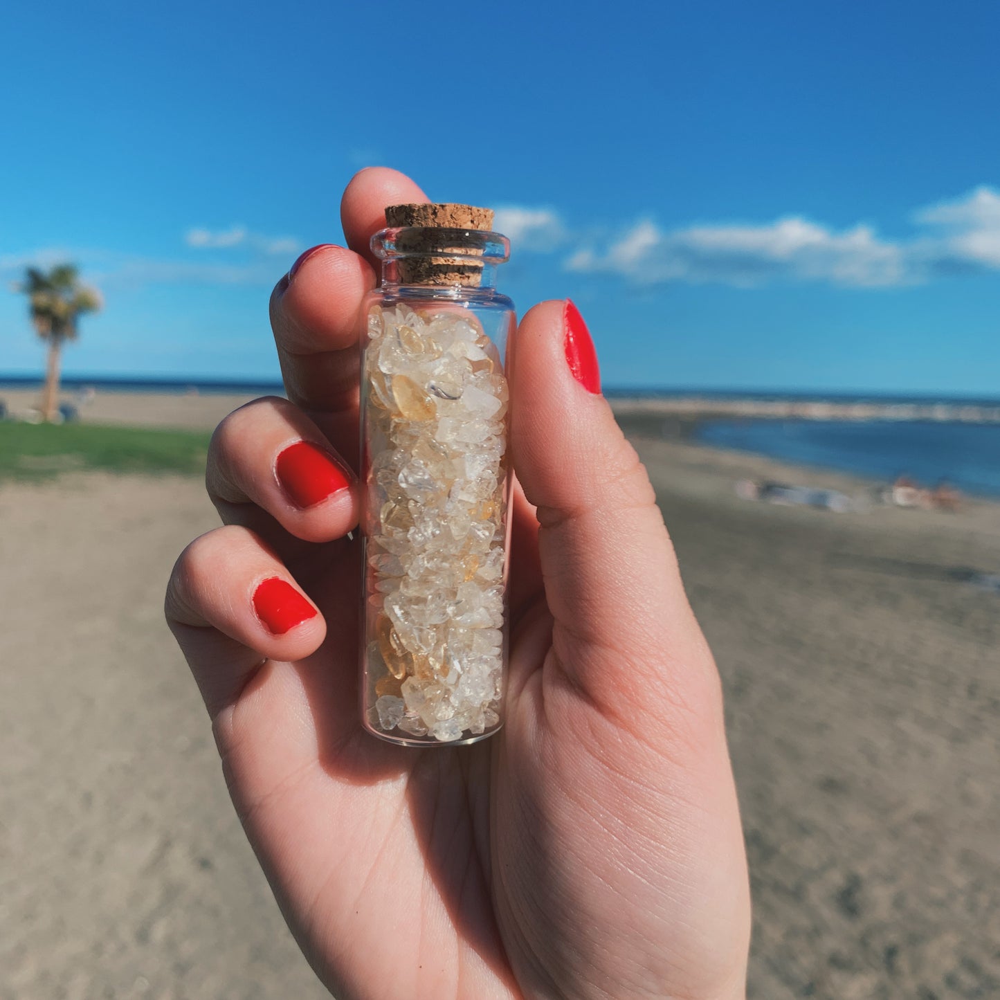 CITRINE MAGIC CRYSTAL WISH BOTTLE