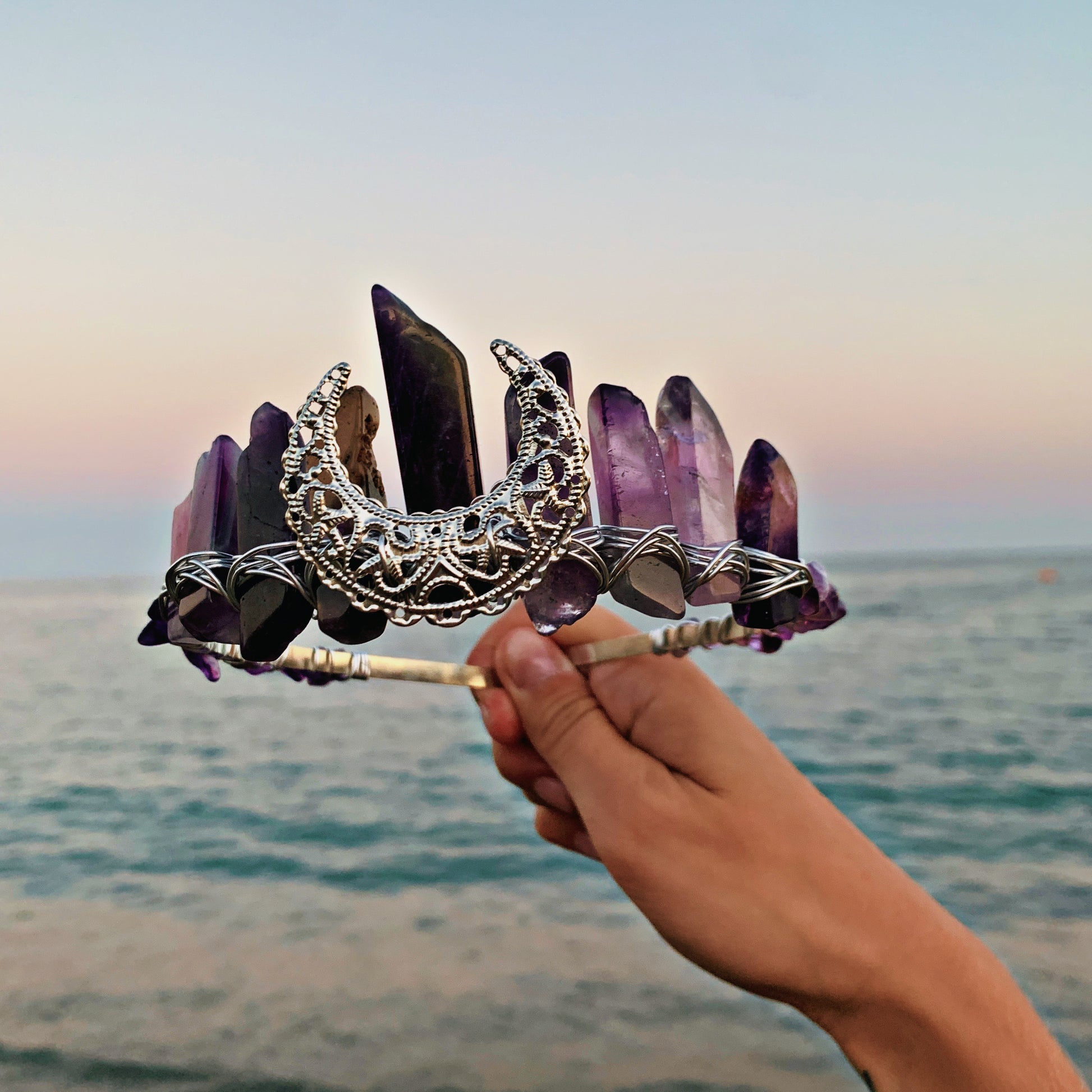 AMETHYST CRYSTAL FAIRY CROWN